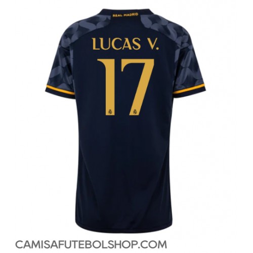 Camisa de time de futebol Real Madrid Lucas Vazquez #17 Replicas 2º Equipamento Feminina 2023-24 Manga Curta